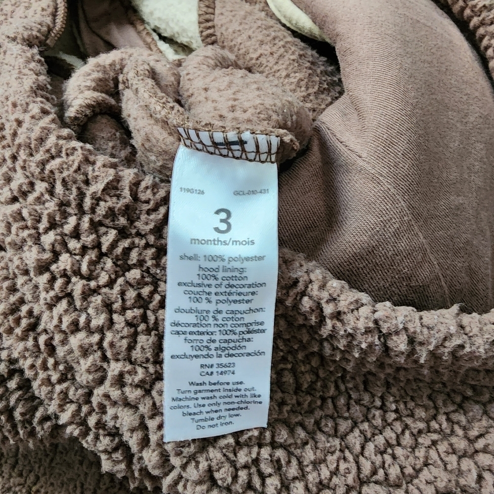 Brown Sherpa Reindeer Jumper, Kid's 3M - Picture 6 of 7